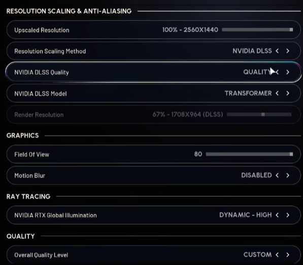 arc raider graphics setting optimize